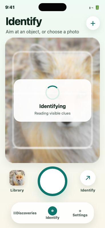 Écran d'identification des animaux CapKnow